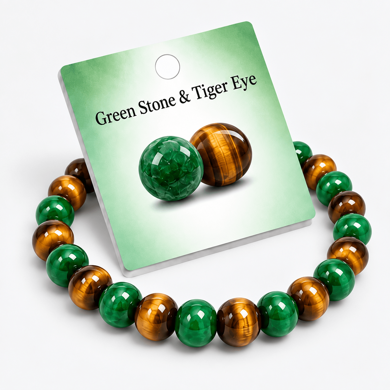 4pcs Natural Tiger Eye Wealth Bracelet Set, Unisex